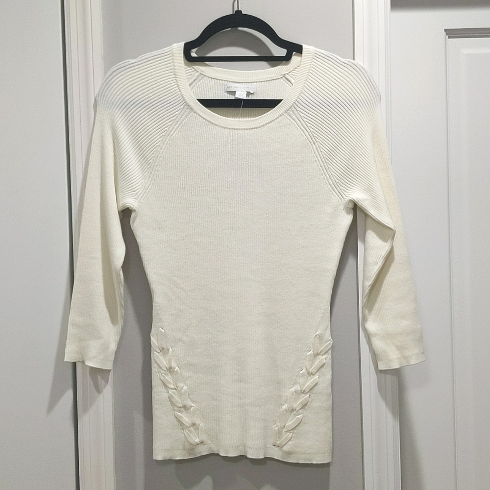 NY&Co Fitted Ribbed Sweater